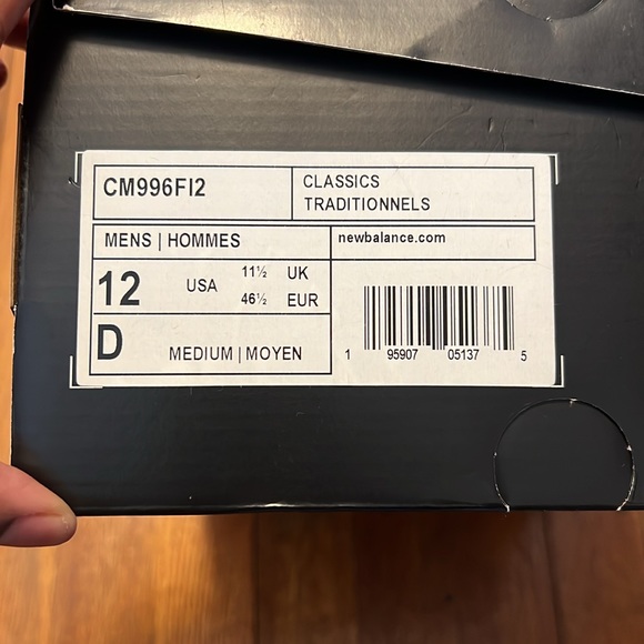 NWT Men’s Figs New Balance 996 Sneakers Size 12 - Picture 3 of 6